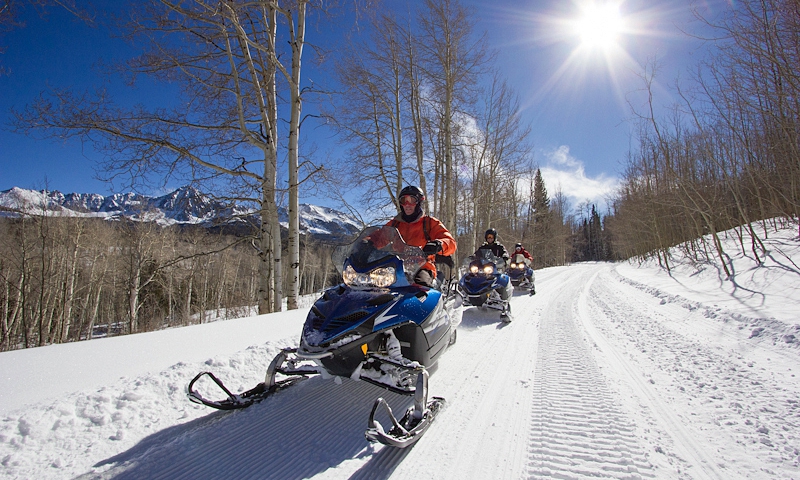 Snowmobiling in Telluride Colorado