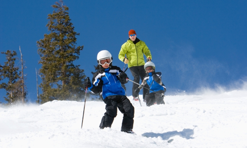 Kids Winter Skiing