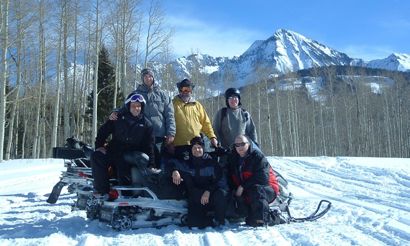 Snowmobiling Telluride Colorado Group