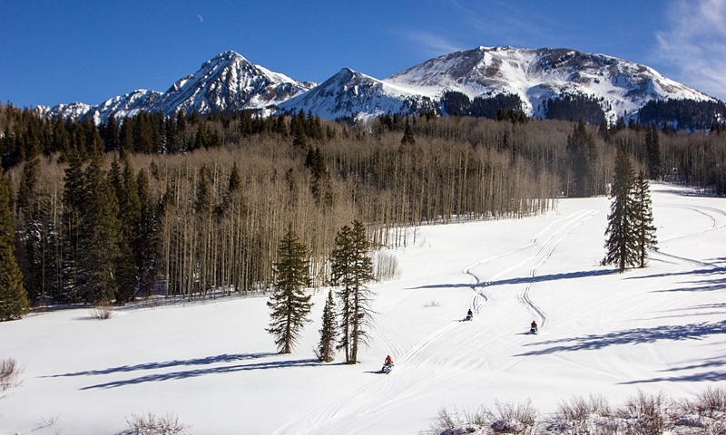 Snowmobiling in Telluride Colorado
