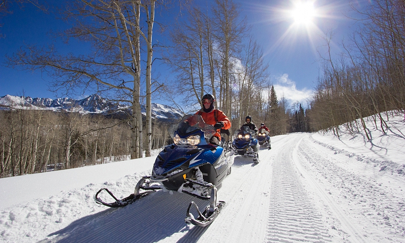 Snowmobiling in Telluride Colorado