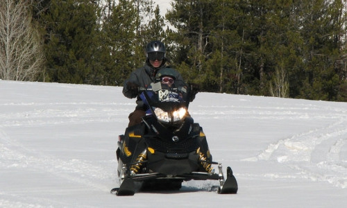 Snowmobiling